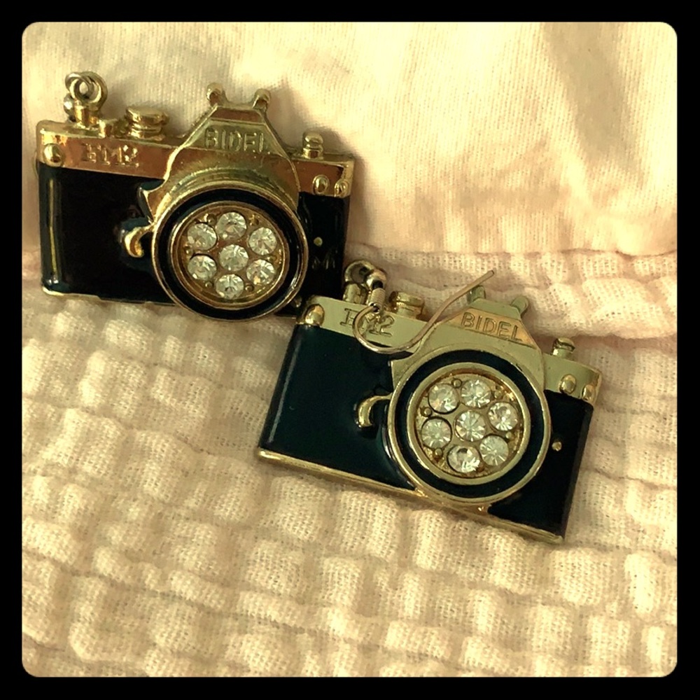 Camera earrings